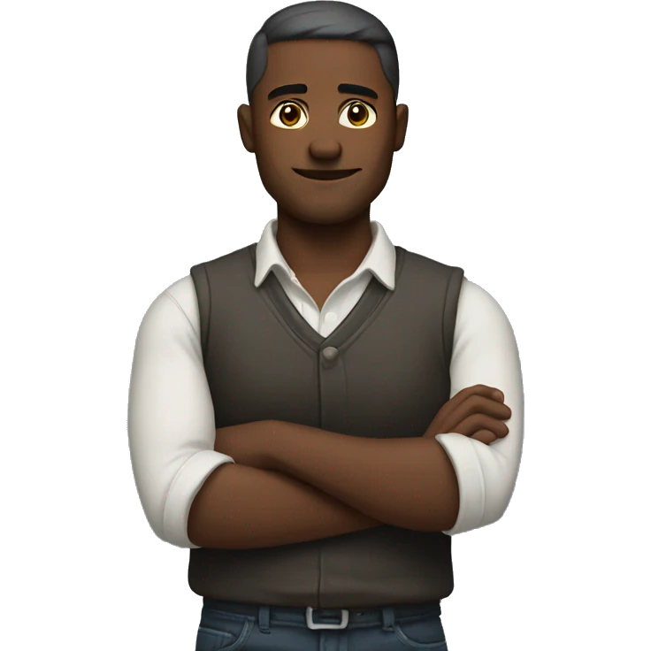 Man with arms crossed emoji