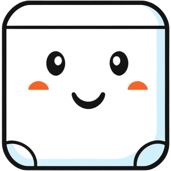fun, expressive cartoon wall nail emoji, outlined emoji