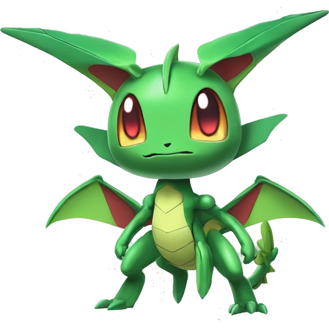Cool Edgy Chibi Legendary Shiny Fakemon-Pokémon-Genesect-Flygon With Full Body Detailed High Quality emoji