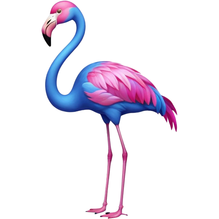 Blue Flamingo 🦩 emoji