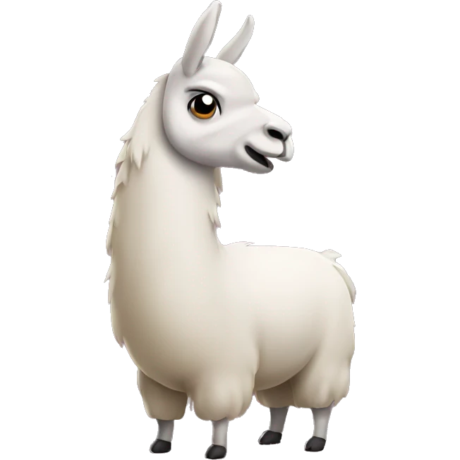 Farting llama emoji