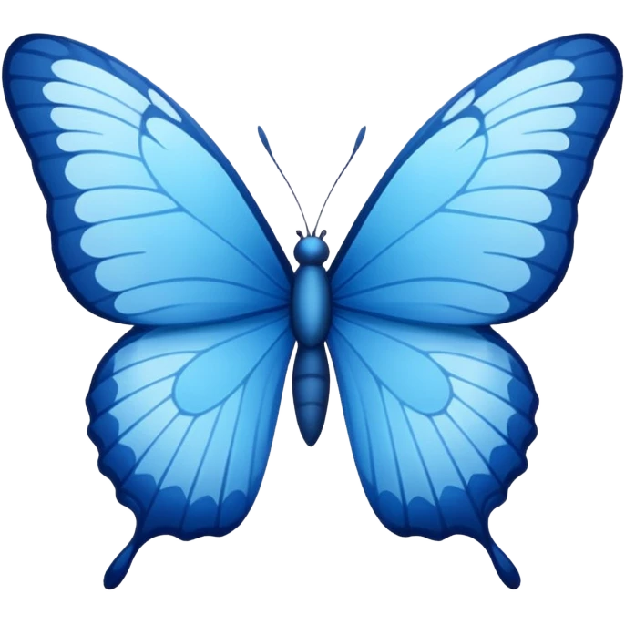 blue butterfly emoji