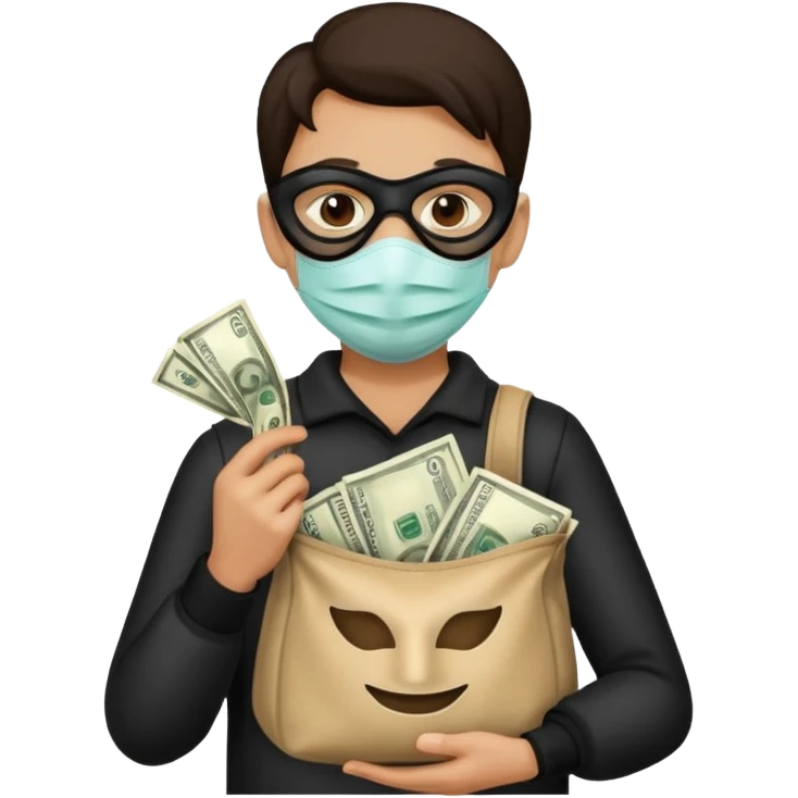  Money robbery image emoji