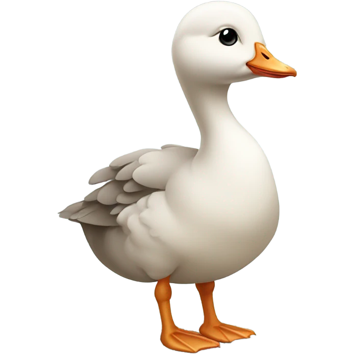 Goose baby chick standing emoji