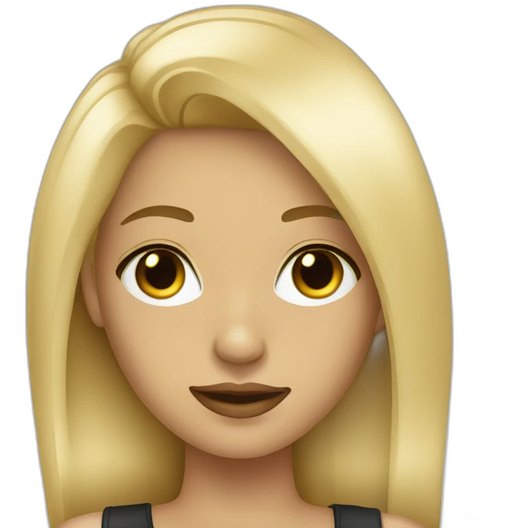 Blonde nightclub girl emoji
