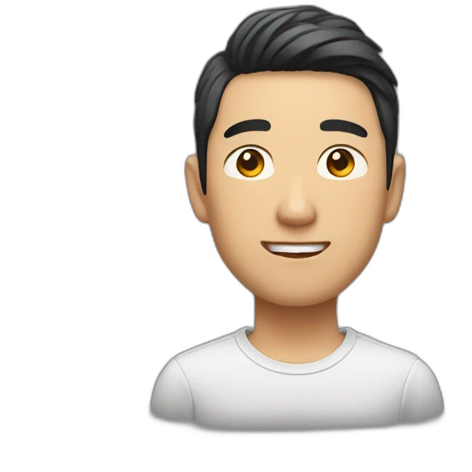 Handsome asian guy emoji