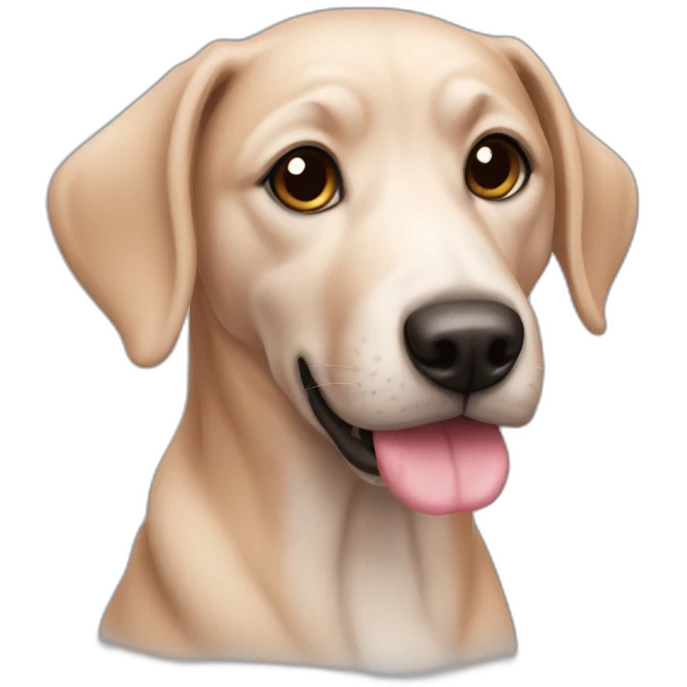 Un-chien-rose emoji
