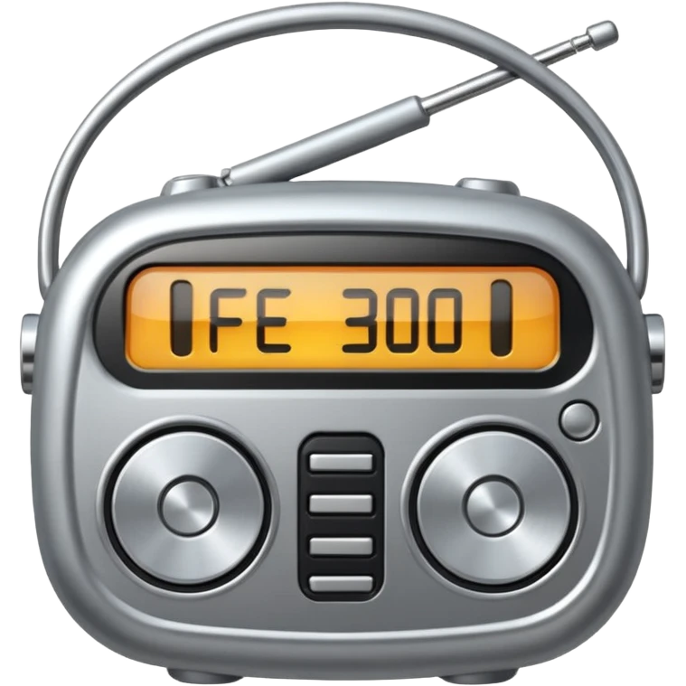 39 / 5.000
Create an FM radio emoji with no background emoji
