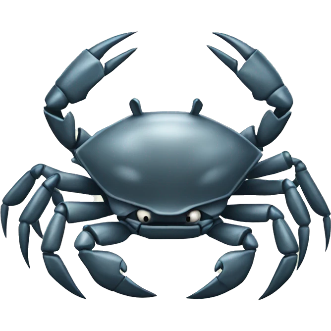 Metal crab emoji
