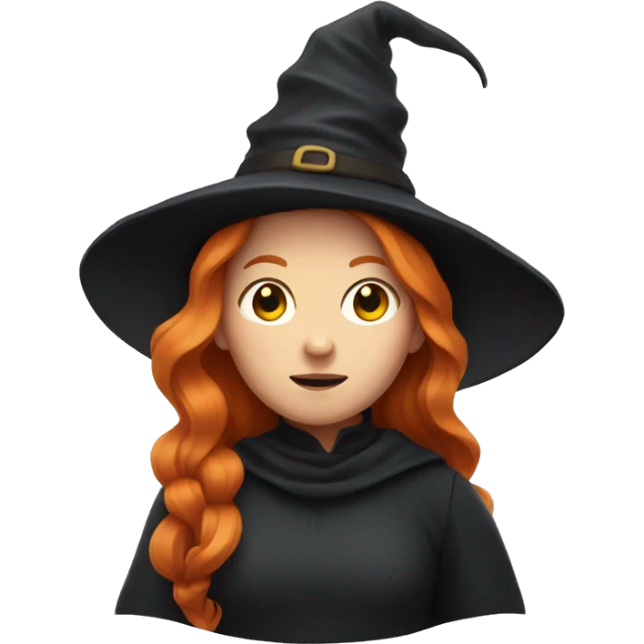 Witch with ginger hair  emoji