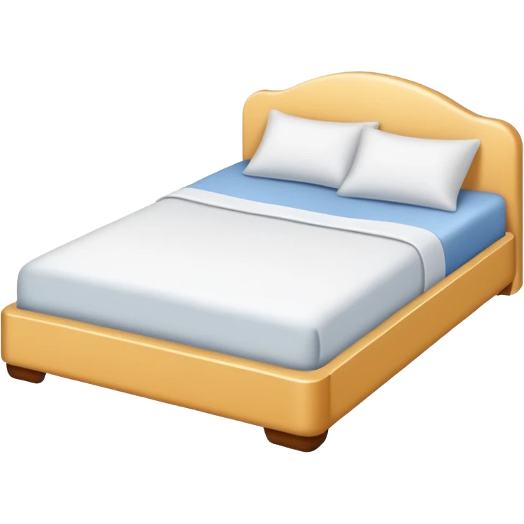 a bed, simple and clear, no text emoji