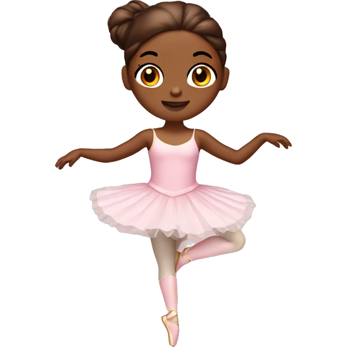  brown skin ballerina music box emoji