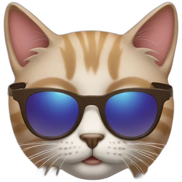 Cat with sunglasses emoji