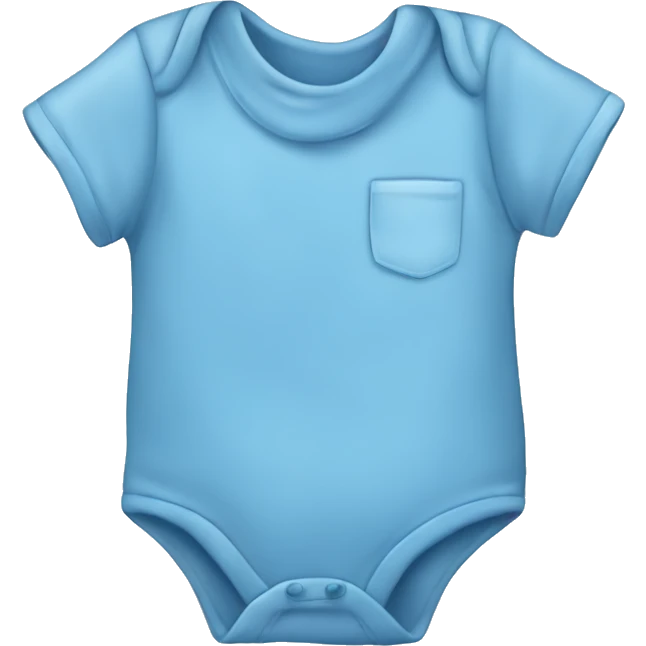 Plain blue baby’s onesie shirt emoji