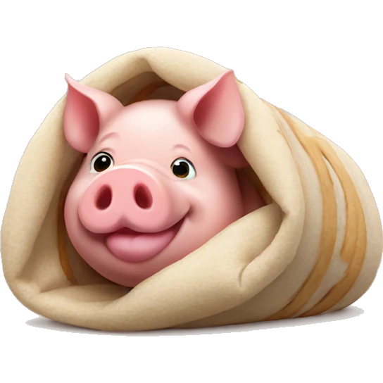 Pig in a blanket emoji