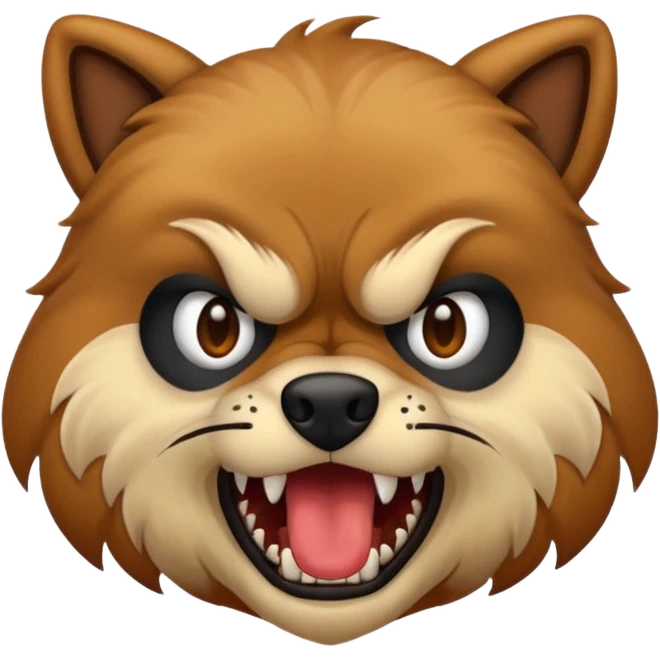 Un chien fou  emoji