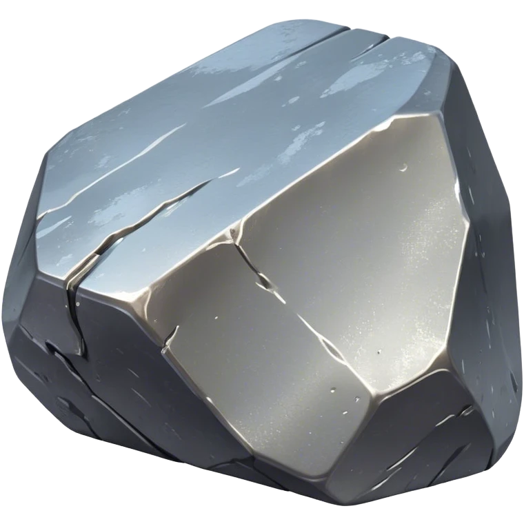 Cinematic Realistic Nickel Ore, Bright and shiny, with a rough, metallic surface reflecting light in soft, gleaming waves. The metal has a subtle luster and is both sturdy and raw in its form. Soft glowing outline, capturing the essence of durability and modern elegance in raw nickel ore. emoji