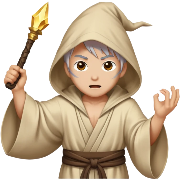Sukuna from Jujutsu Kaisen fighting a wizard emoji