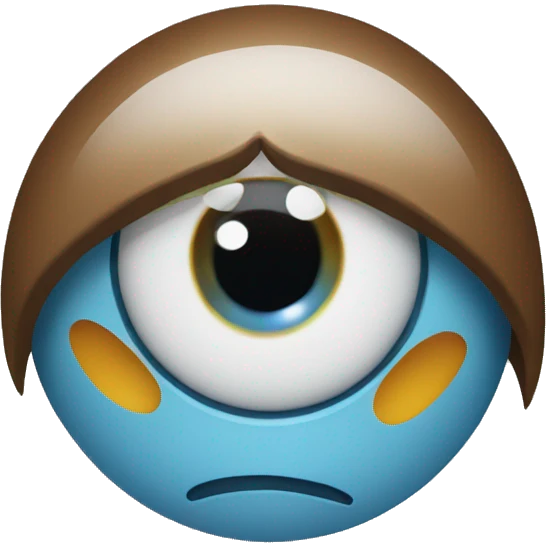 An eye twitching emoji emoji