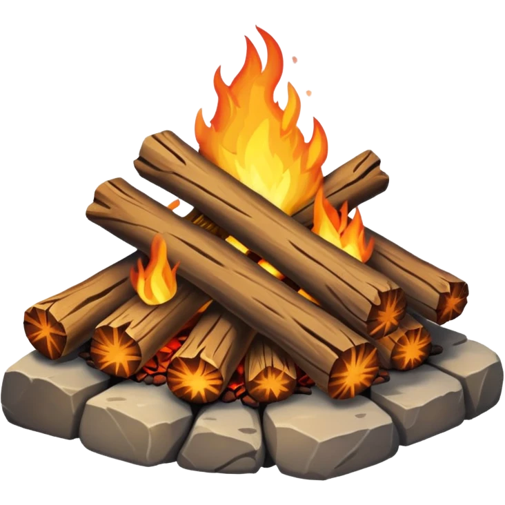 camp fireplace emoji
