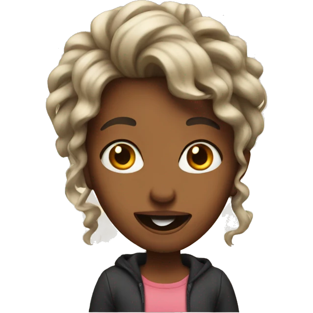 Crazy girl emoji