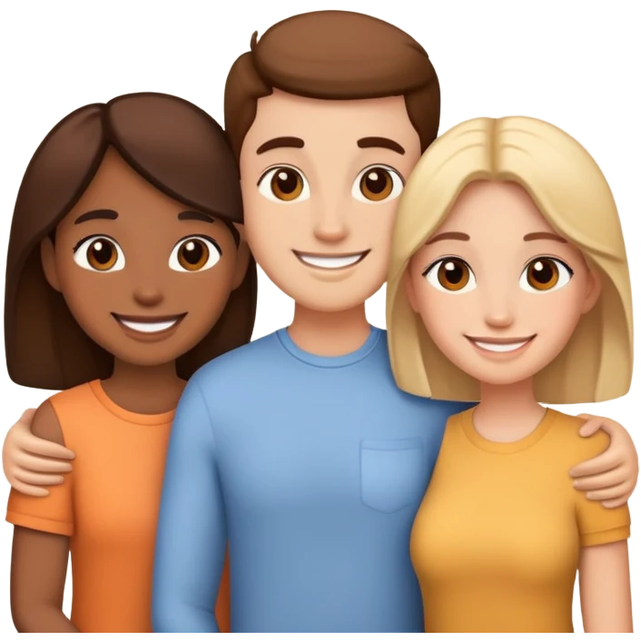 Triple besties emoji