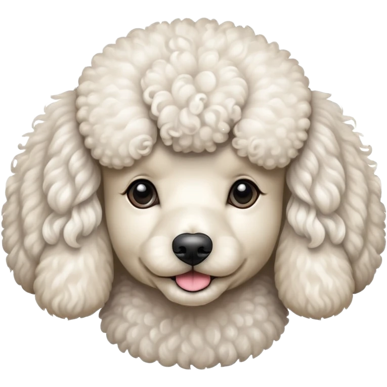 A poodle dog  emoji