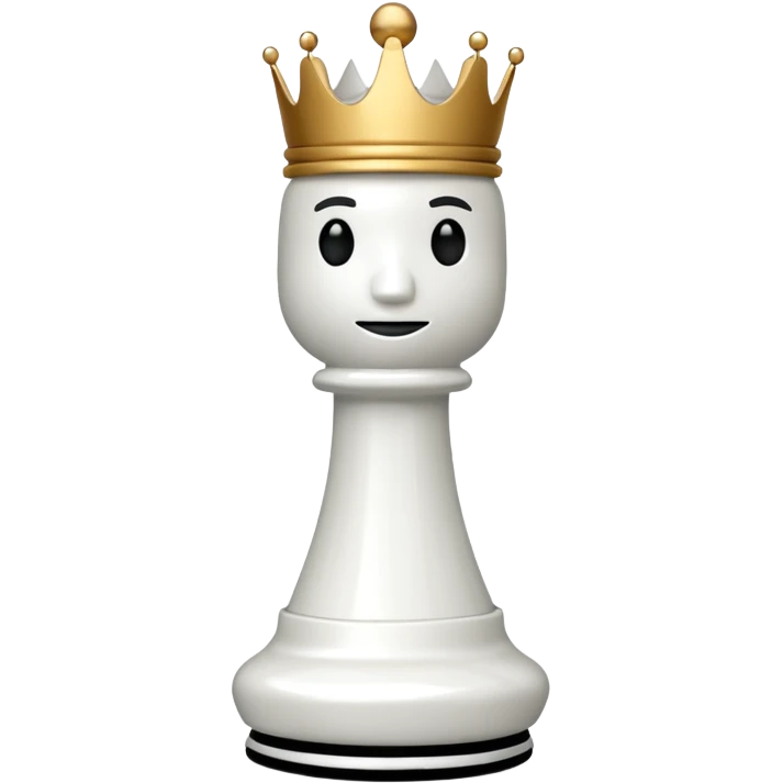 white king plastic chess pieces emoji