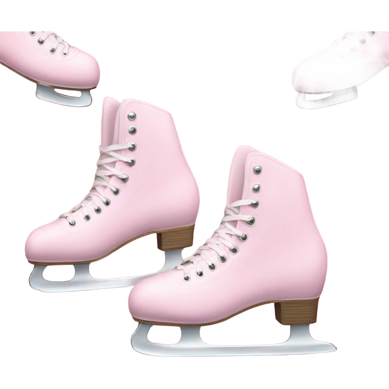 aesthetic pastel pink ice skates emoji
