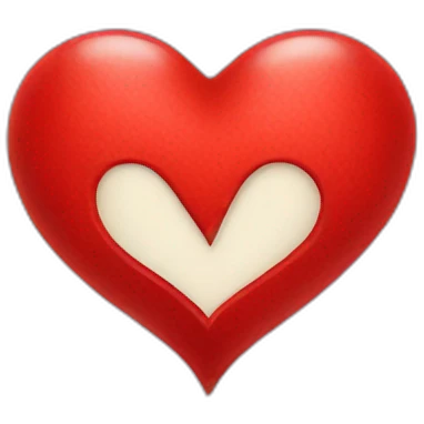 Coeur rouge amour infinie emoji