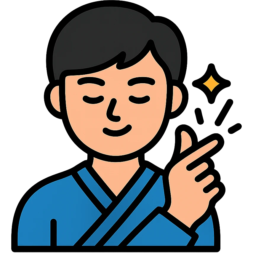Korean man snapping his fingers icon emoji