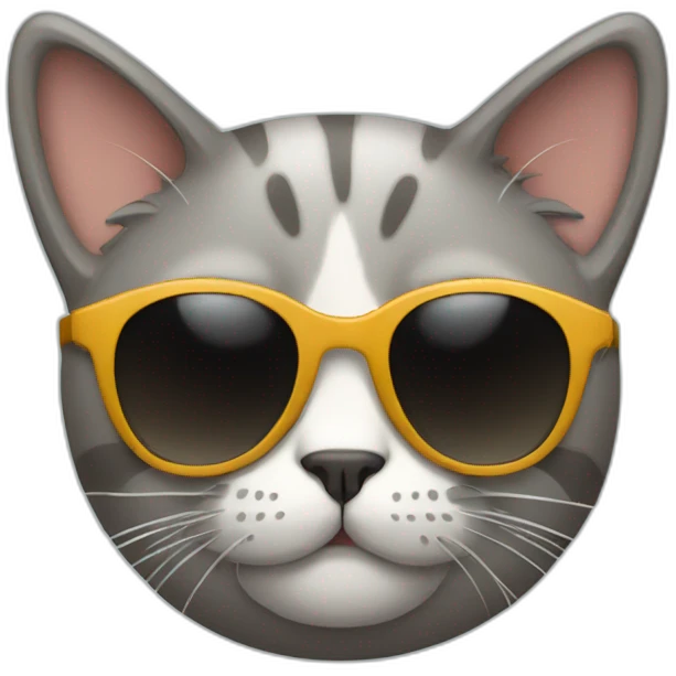 Cat with sunglasses emoji