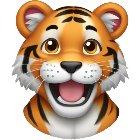 cute tiger emoji