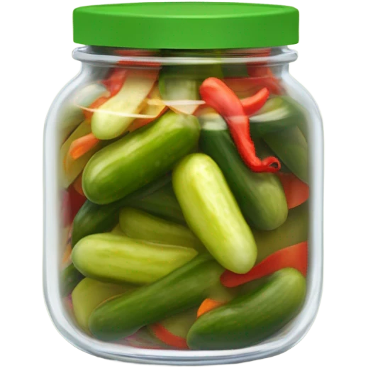 Spicy pickle emoji