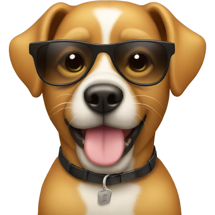 dog with sunglasses emoji