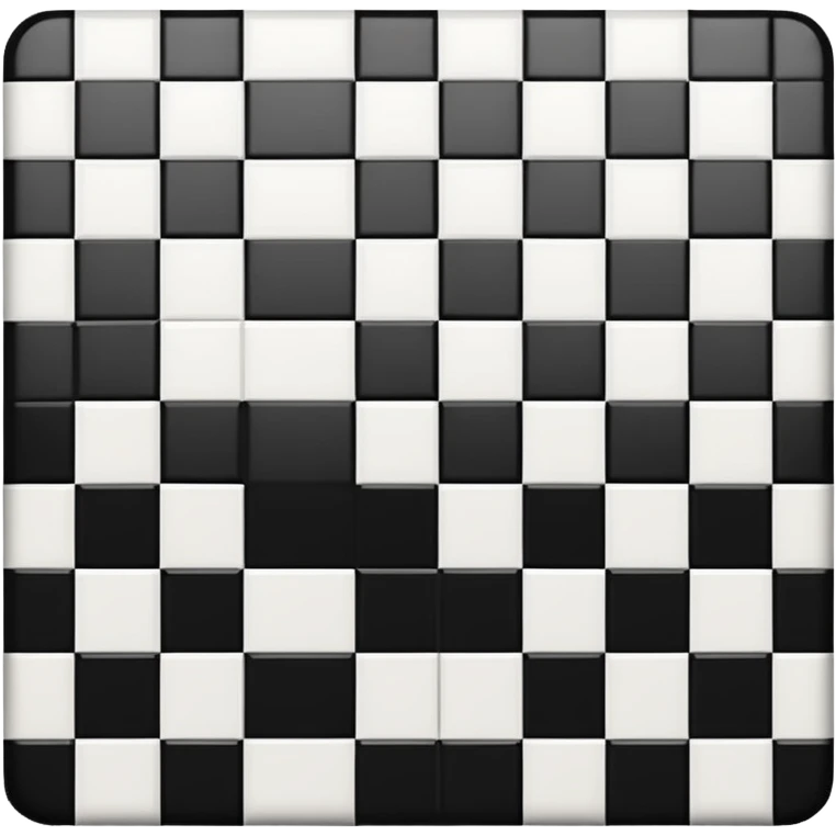 Light gray square with a checkered pattern emoji