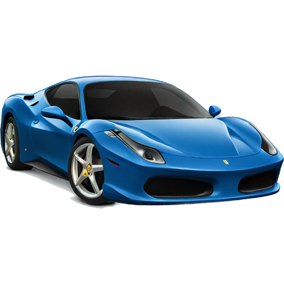 A blue Ferrari  emoji