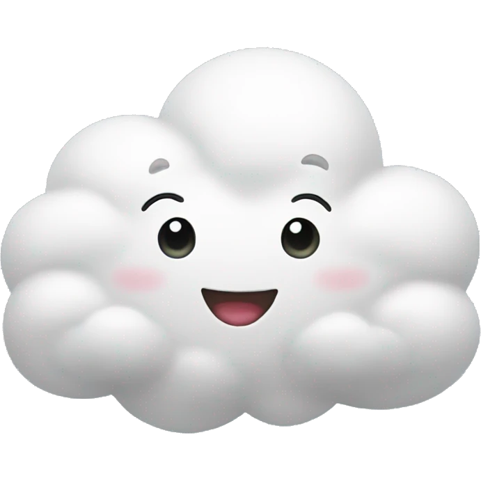 Happy cloud emoji