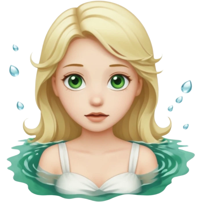 sad cs major who is a pretty girl with blond hair and green eyes drowning on ship emoji