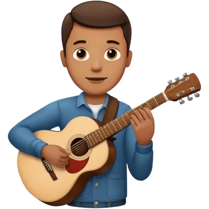 man holding guitar emoji