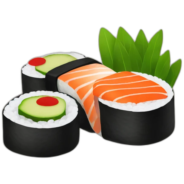 vegan sushi set emoji