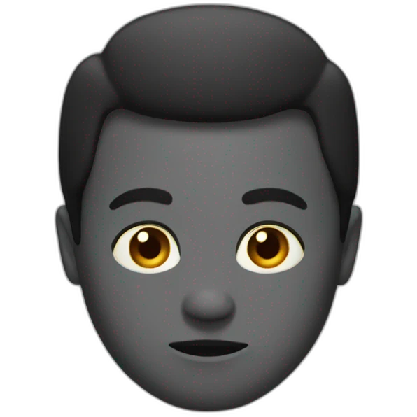 black thonking emoji