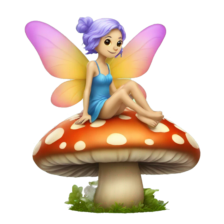 fairy on a mushroom emoji