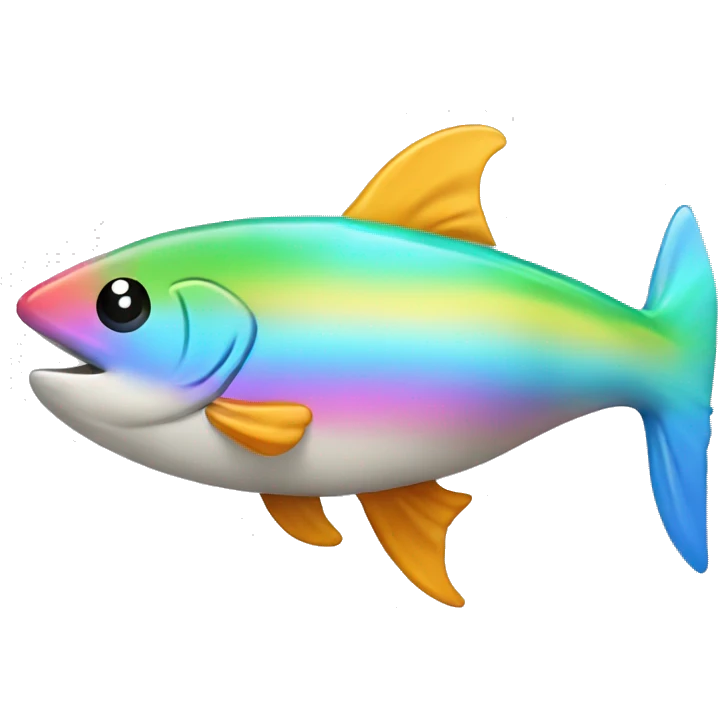 Golfinho com arco íris  emoji