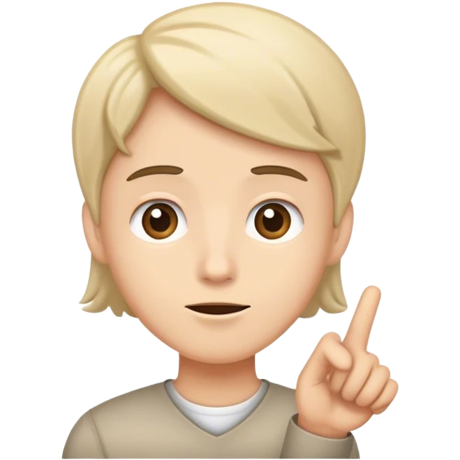 Someone who ask a question emoji