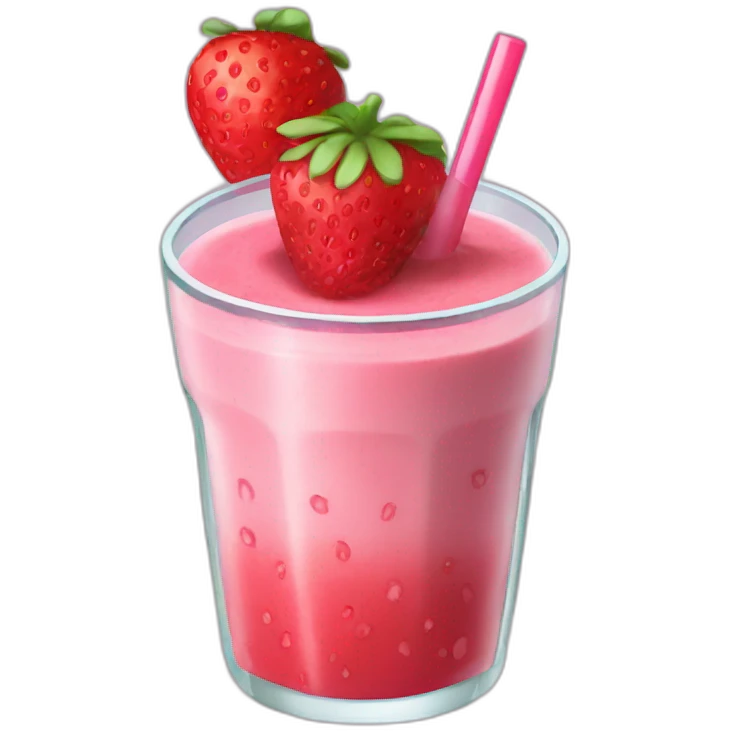 Smoothie a la fraise emoji