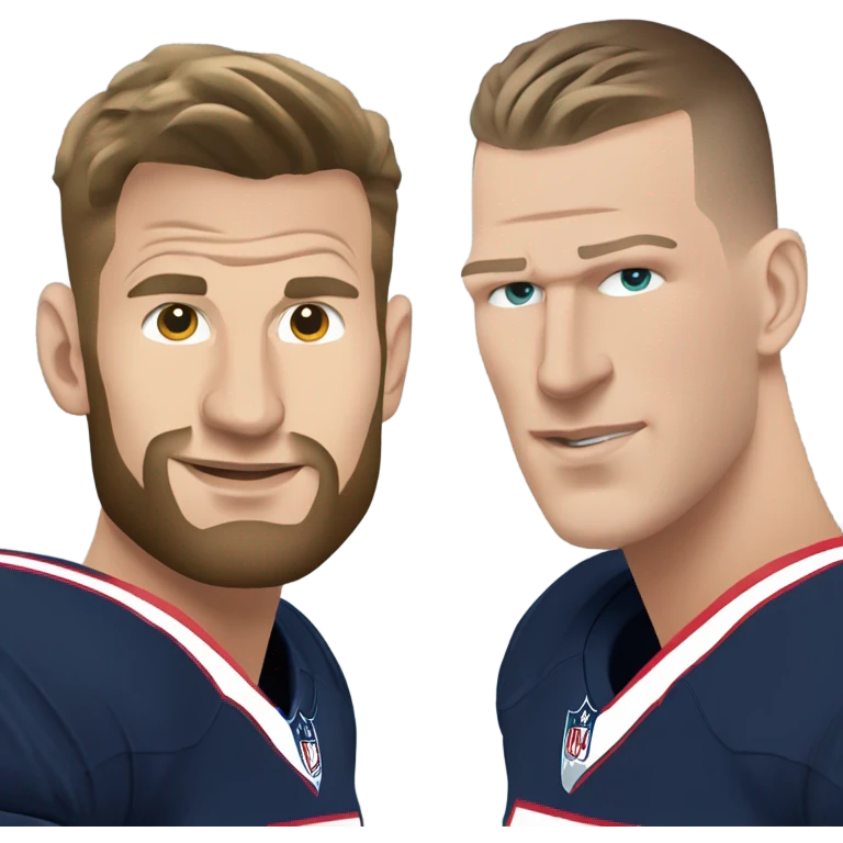 Julian Edelman and Gronk  emoji
