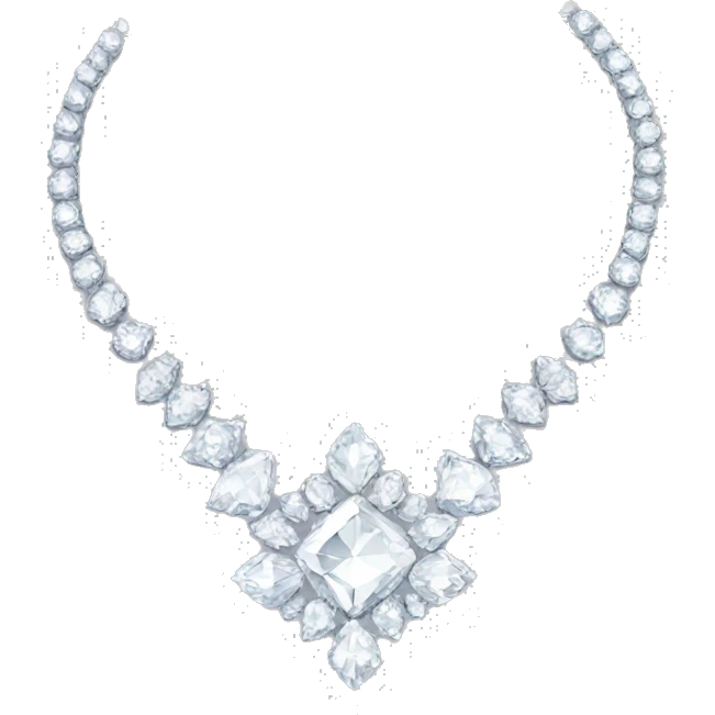 luxury diamond necklace  emoji