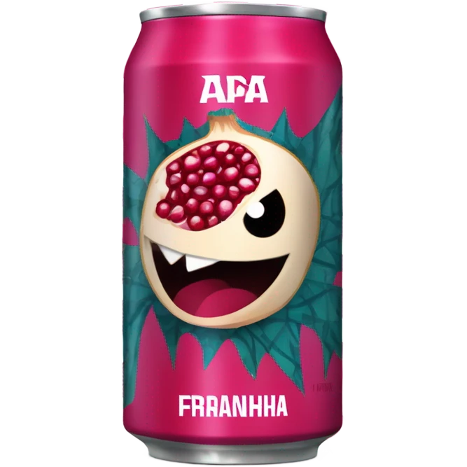 Pomegranate Piranha Energy Drink  emoji