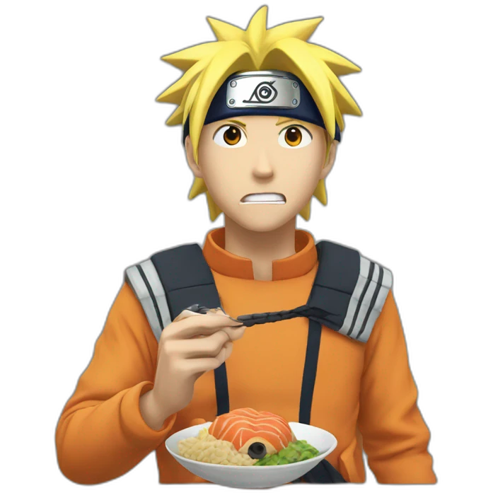 naruto eating emoji